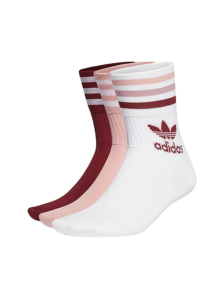 ADIDAS Socken 3 er Pkg. white rosa bord
